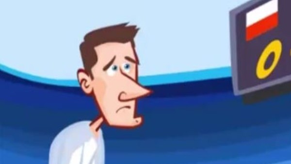 Polonya - Ukrayna maçı animasyon film oldu