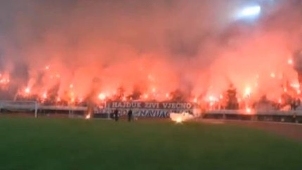 Hırvat taraftarlardan İspanyol taraftarflara gözdağı!