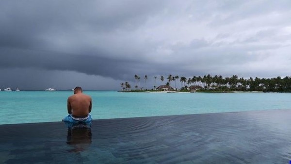 Benzema tatilin keyfini çıkartıyor!