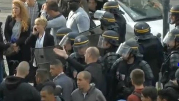 Ruslar ve Slovak taraftar arasında kavga çıktı