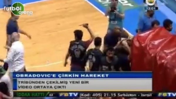 FB TV, Obradovic'e tüküren taraftarın görüntülerini yayınladı