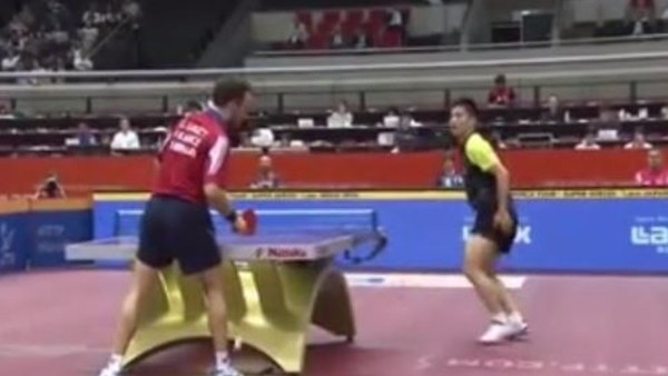 Masa tenisinde inanılmaz sayı