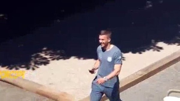 Podolski'nin basket keyfi