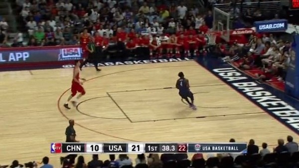 Klay Thompson'ın Çin'e karşı bulduğu 17 sayı