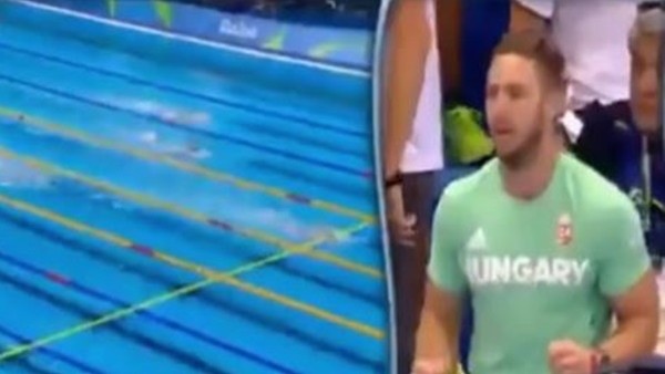 Rekortmenin kocası tribünde çıldırdı