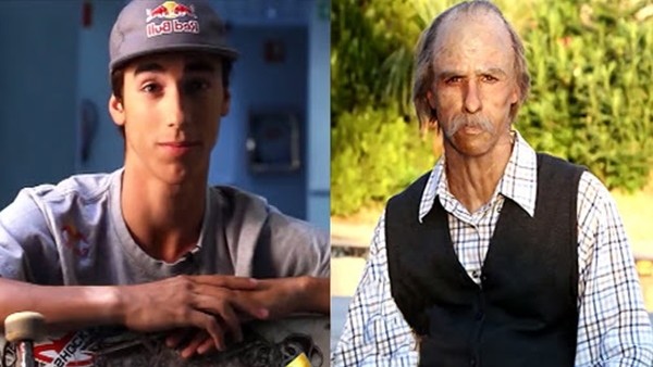 Danny Leon yaşlı adam kılığına girerek gençleri şaşkına çevirdi