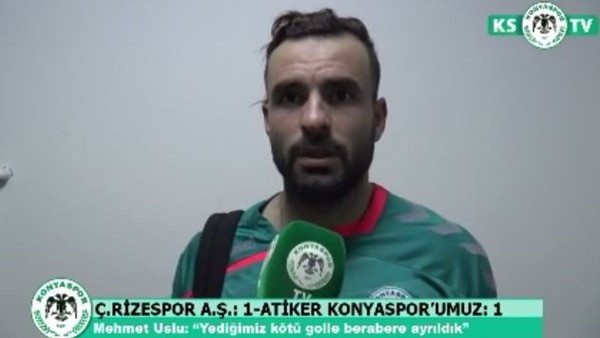 Konyasporlu oyuncular Rize maçını değerlendirdi