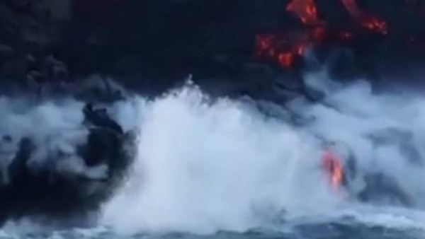 ADB'li sörfçü lavlara meydan okudu