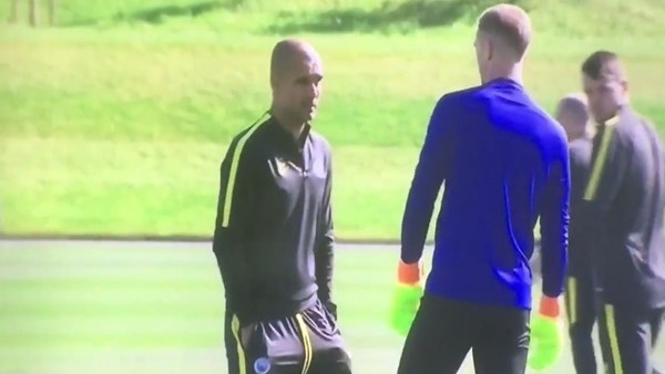 Pep Guardiola ile Joe Hart tartıştı
