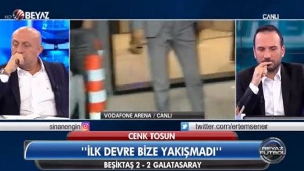 Derbi sonrası canlı yayında saldırı!