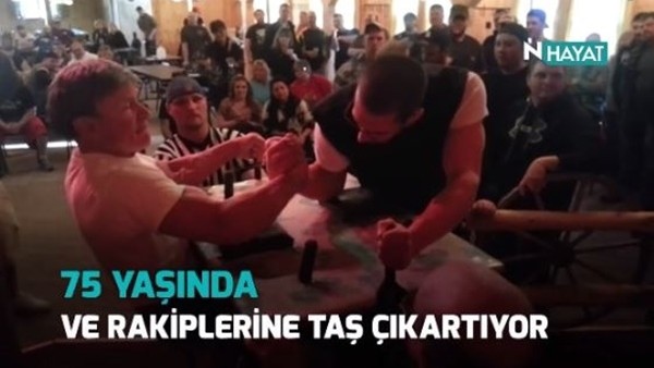 75 yaşında rakiplerine taş çıkartıyor!