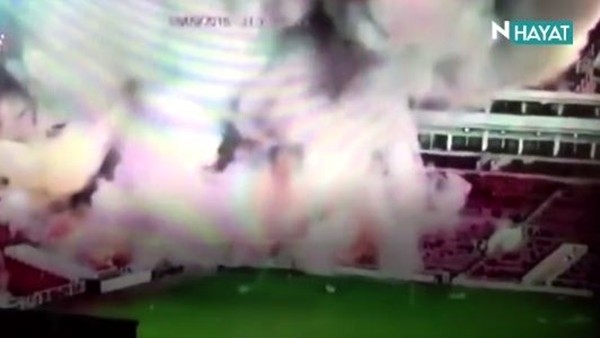 112 yıllık tarihi statta gerçek patlama sahneleri!