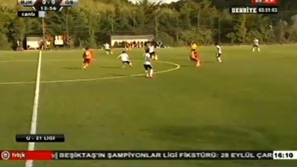 Derbide ilk gol Beşiktaş'tan geldi