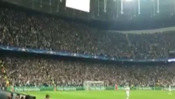 Dinamo Kiev taraftarlarını büyüleyen görüntü