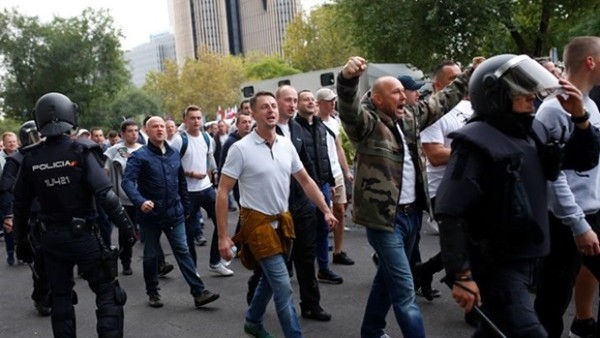 Legia Varşova taraftarları Madrid'de olay çıkardı