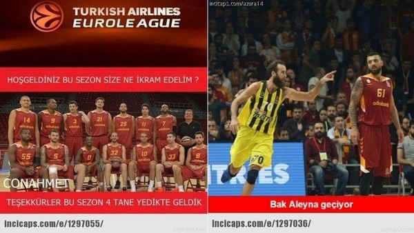 Galatasaray Odeabank - Fenerbahçe capsleri
