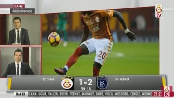 Başakşehir'in 2. golüne GS TV spikerlerinin tepkisi