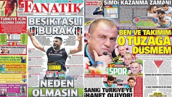 Gazete manşetleri - Gazete Oku (12 Kasım 2016)