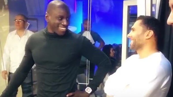 Demba Ba'nın BJK TV ziyaretinde renkli anlar yaşandı