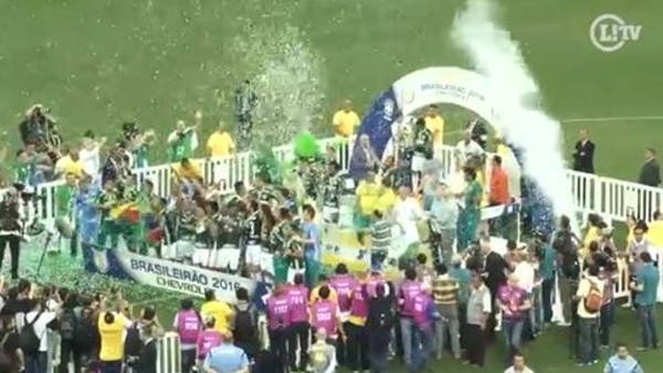 Palmeiras'ın şampiyonluk kutlamaları