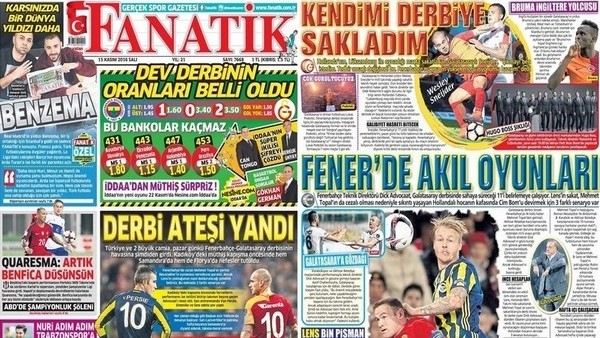 Gazete manşetleri - Gazete Oku (15 Kasım 2016)