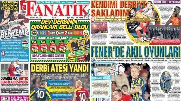 Gazete manşetleri - Gazete Oku (15 Kasım 2016)