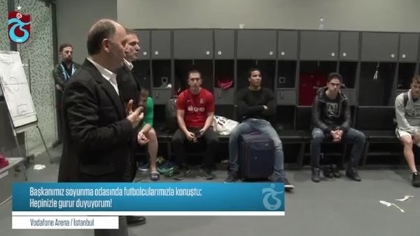 Muharrem Usta'nın soyunma odasında futbolculara yaptığı konuşma