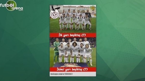 Beşiktaş - Benfica maçının capsleri