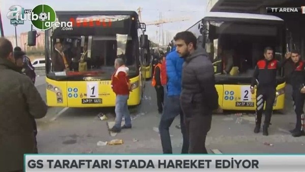 Galatasaray taraftarı Kadıköy'e hareket ediyor