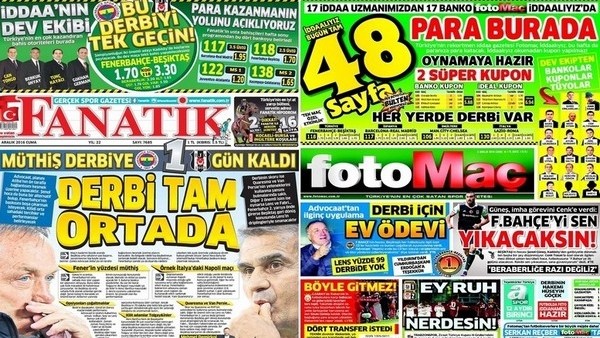 Gazete manşetleri - Gazete Oku (2 Aralık 2016)