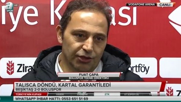 Boluspor Teknik Direktörü Fuat Çapa: 'Sınıfta kaldık'