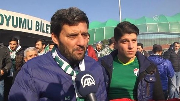 Bursasprolu taraftarların Beşiktaş maçı coşkusu