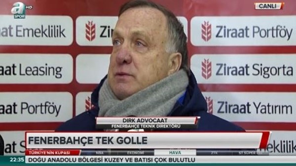 Advocaat: 'İyi mücadele eden bir rakiple karşılaştık'