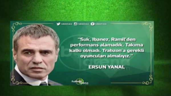 Ersun Yanal döneminde Trabzonspor'a gelen oyuncular