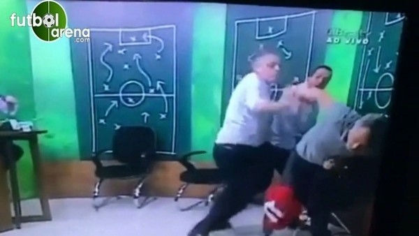 Eski kulüp başkanı canlı yayında gazeteciye saldırdı