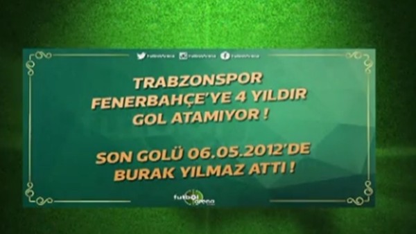 Haftanın Olayı - Trabzonspor, Fenerbahçe'ye 4 yıldır gol atamıyor