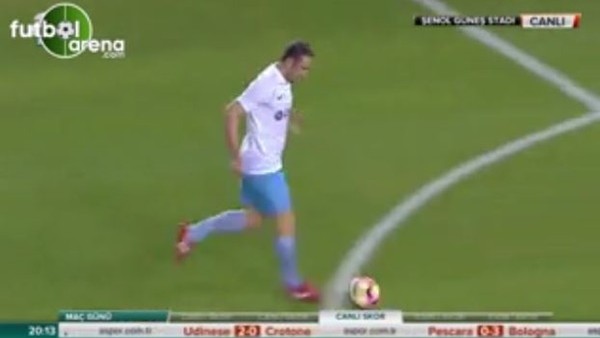 Mehmet Yılmaz'ın gösteri maçındaki golü.