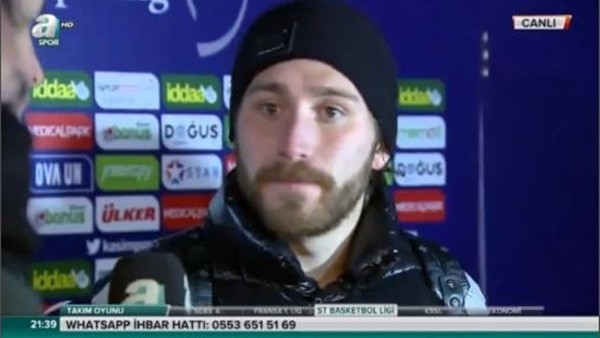 Tunay Torun: 'Tolga bana faul olduğunu söyledi'