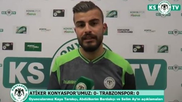 Konyasporlu oyuncular Trabzonspor maçını değerlendirdi
