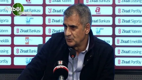 Beşiktaş teknik direktörü Şenol Güneş'in açıklamaları