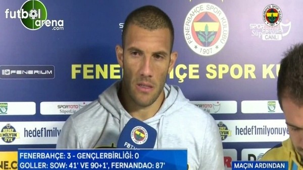 Fernandao: ''Hak ederek kazandığımızı düşünüyorum.''