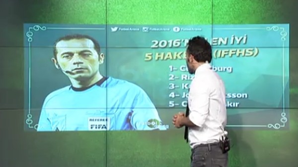 Cüneyt Çakır en iyi 5 hakem arasında