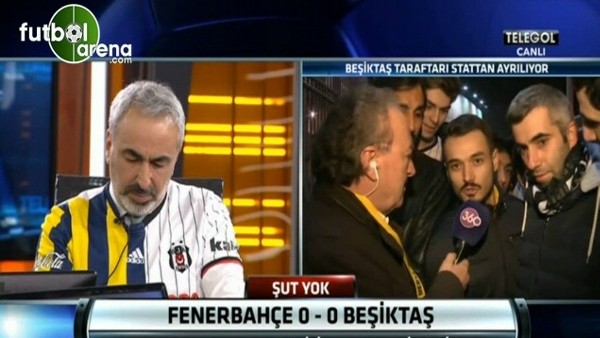 Beşiktaşlı taraftarlardan Fenerbahçe'ye gönderme