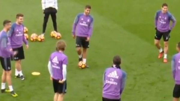 Ronaldo'ya antremanda şok hareket