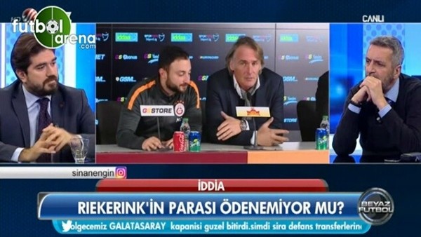 Riekerink Beyaz TV muhabirini görünce güldü