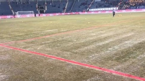 Osmanlıspor - Beşiktaş maçı öncesi stat zemini.