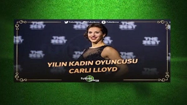 FIFA yılın kadın futbolcusu Carli Lloyd