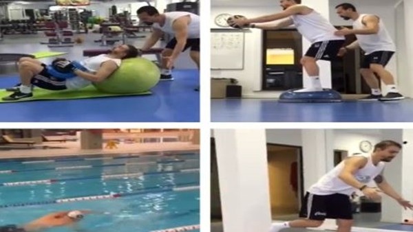 Caner Erkin sıkı çalışıyor