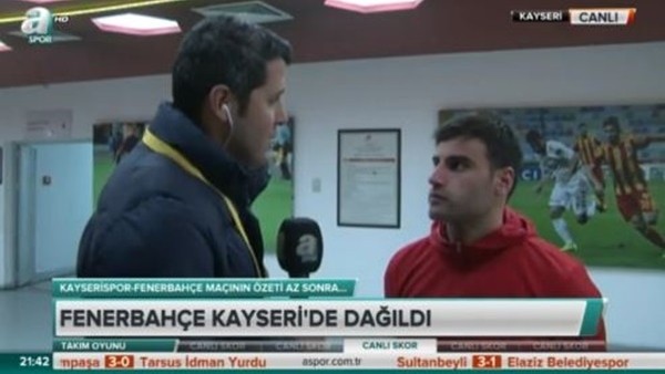 Kayserisporlu Deniz Türüç, Fenerbahçe maçını değerlendirdi