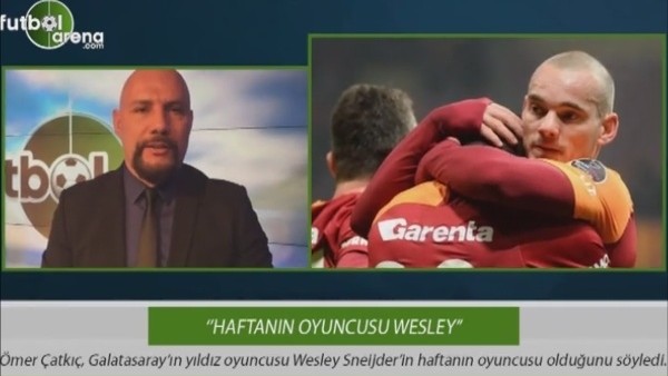 "Haftanın oyuncusu Wesley Sneijder"